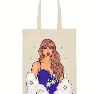 - Taylor swift sustainable canvas tote bag